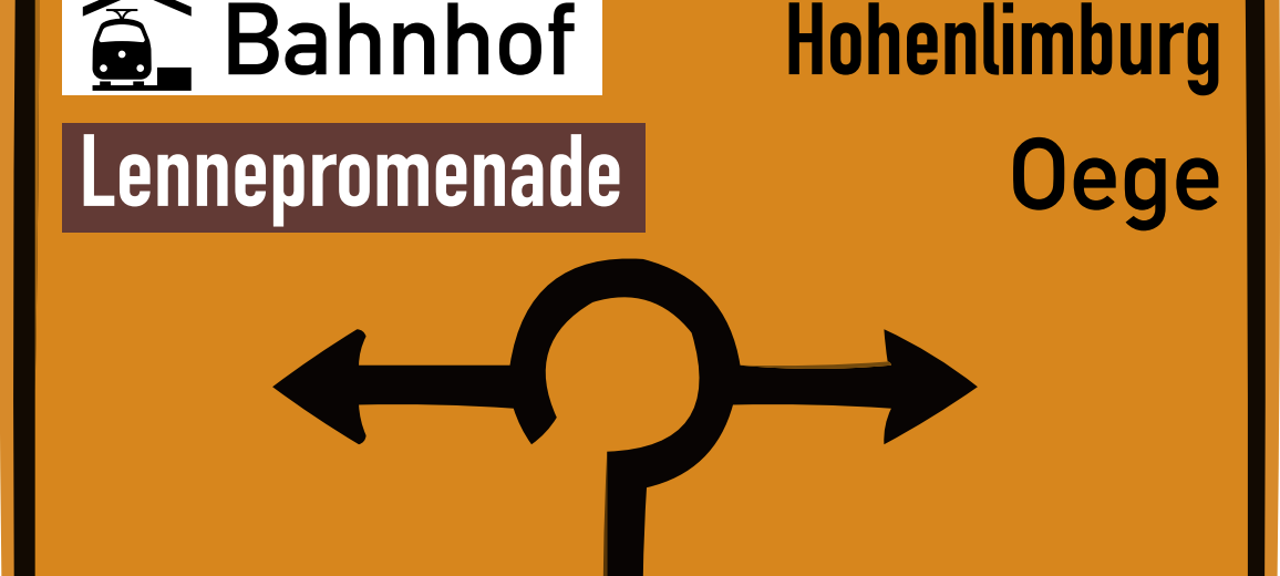 Neue Schilder für Lennepromenade