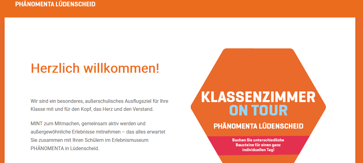 "Klassenzimmer-On-Tour" in der Phänomenta Lüdenscheid