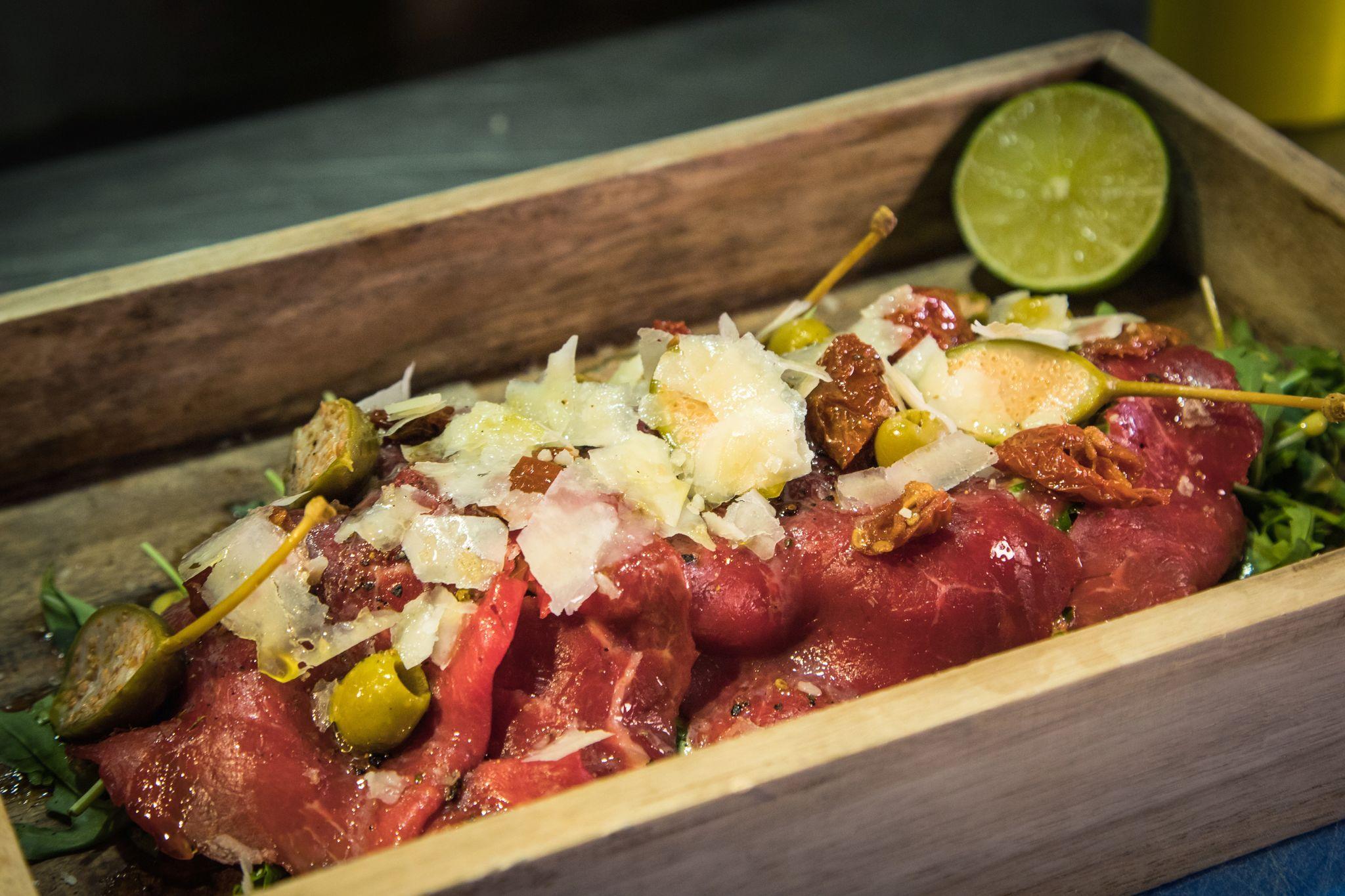 Carpaccio im «The Dry Gin and Beef Club»