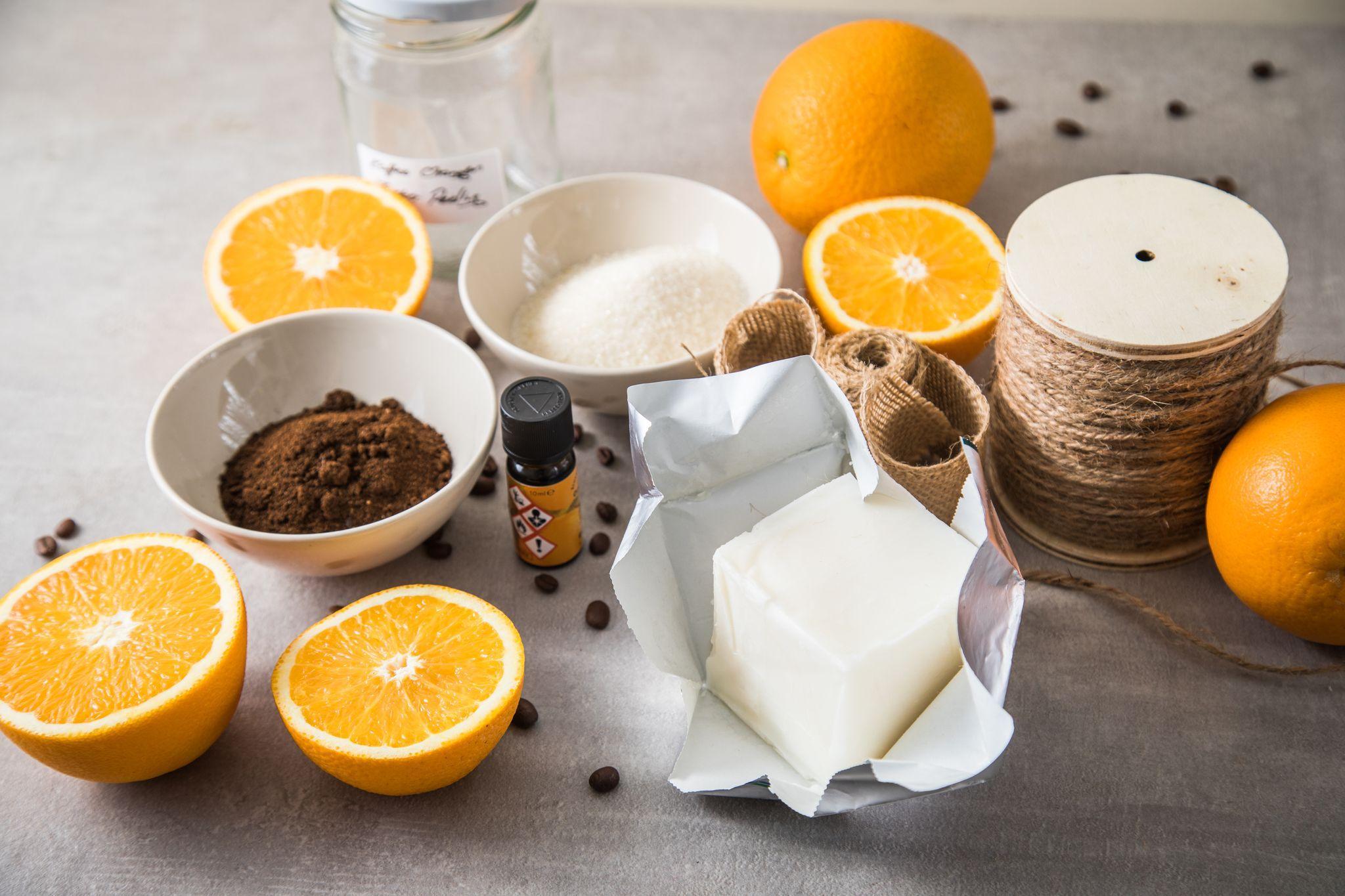 Zutaten für ein selbstgemachtes Peeling